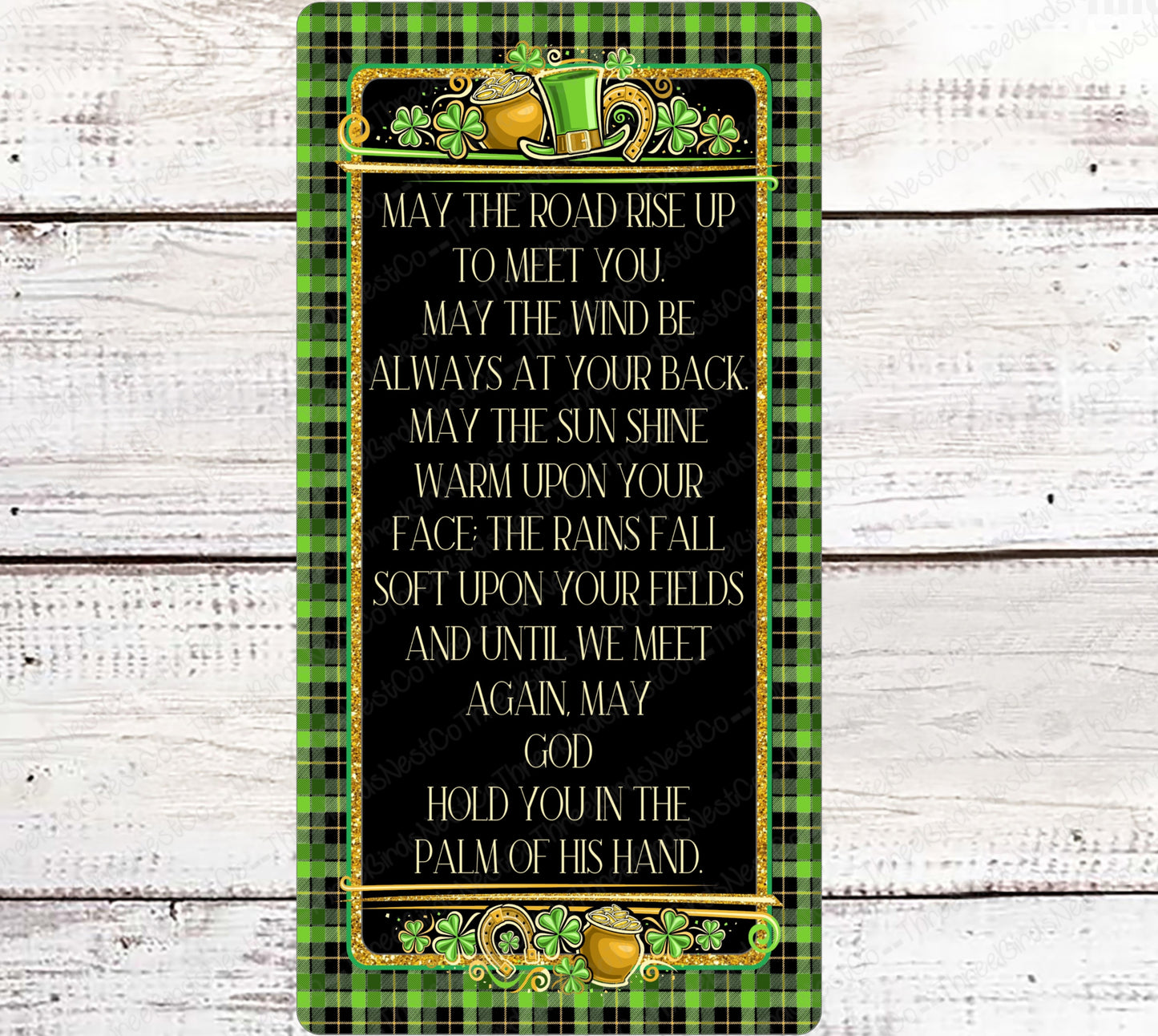 Kats Wreath of the Month Club- St Patricks Day Sign Only- MEMBERS ONLY