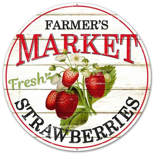 CBI MD0341- Farmers Market Strawberries Sign