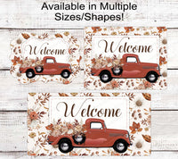 
              Fall Florals Welcome Wreath Sign
            