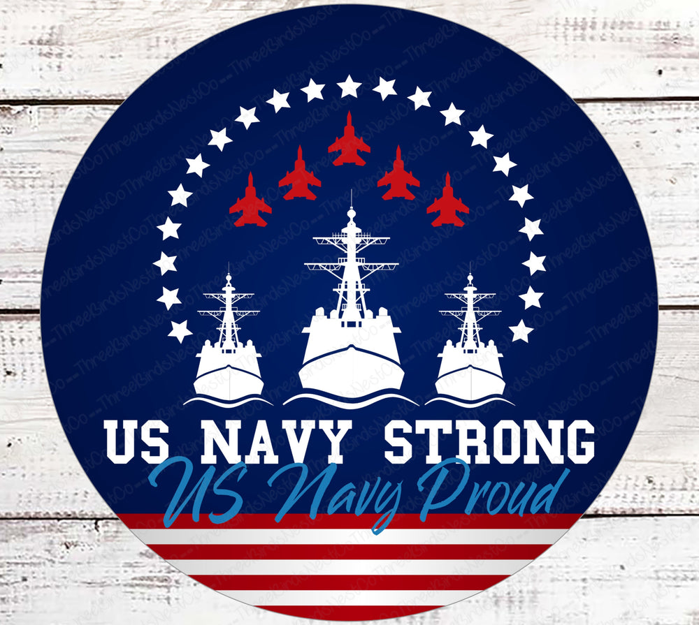 US Navy Strong, US Navy Proud Military Sign