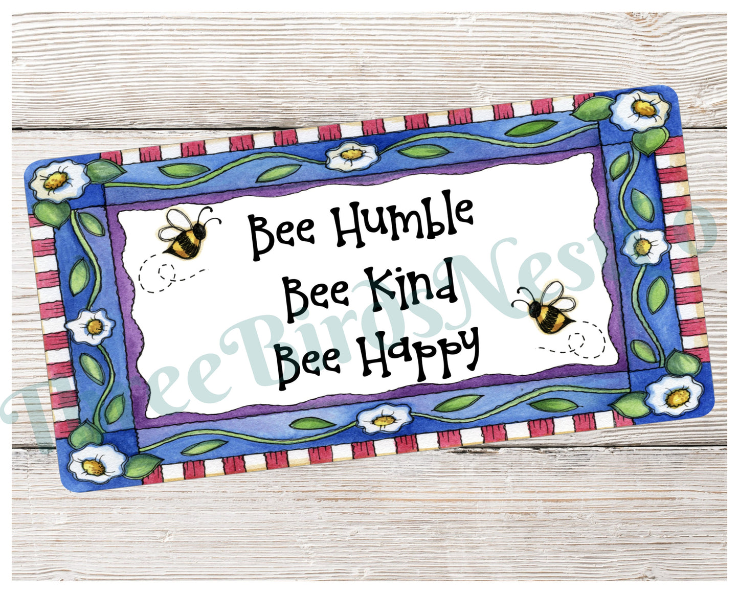 Bee Kind Sign - Spring Wreath Signs- Bee Humble - Bee Happy Sign - Wreath Sign - Bumble Bee Wreath - Bumble Bee Sign - Floral Wreath Sign