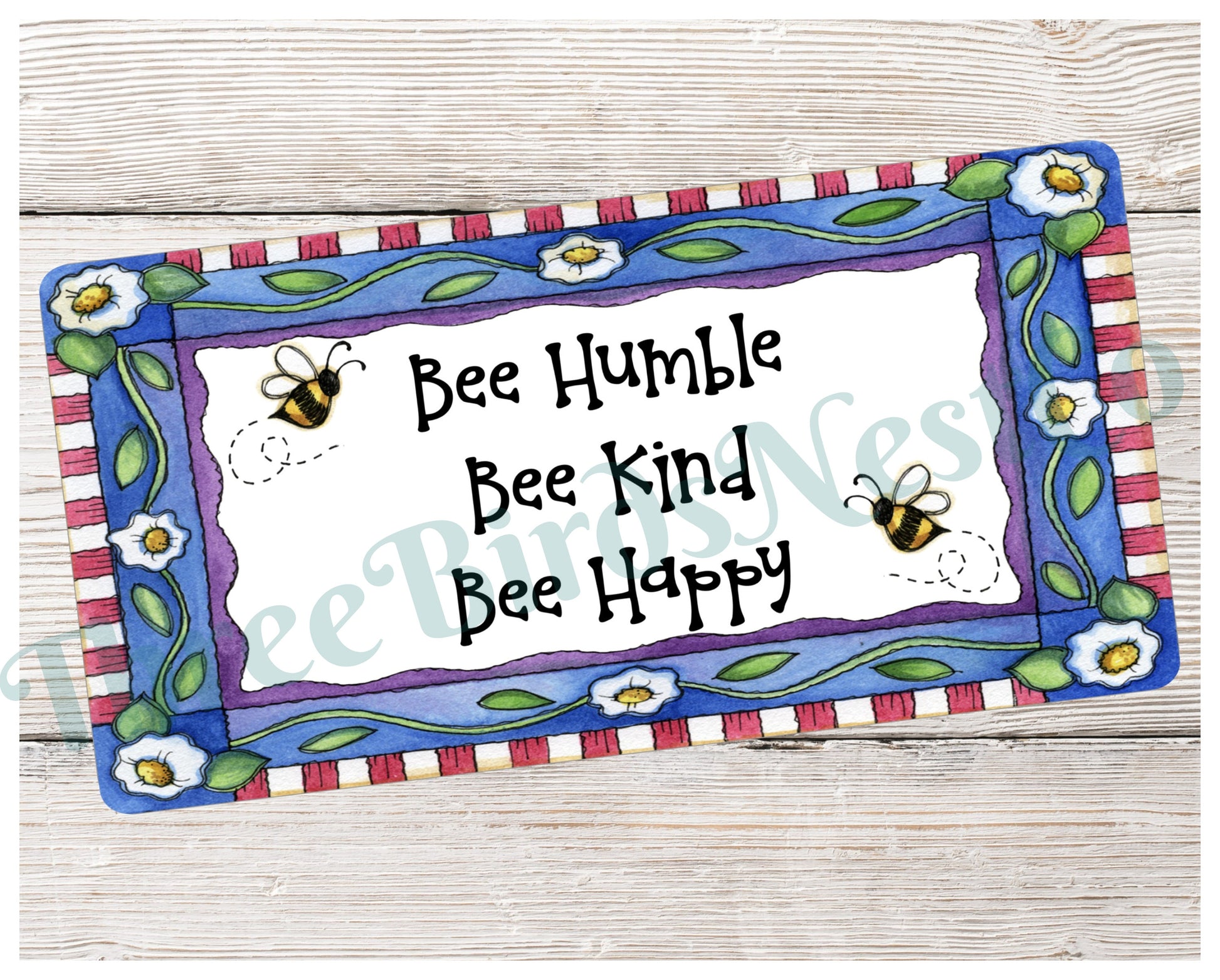 Bee Kind Sign - Spring Wreath Signs- Bee Humble - Bee Happy Sign - Wreath Sign - Bumble Bee Wreath - Bumble Bee Sign - Floral Wreath Sign