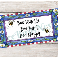 Bee Kind Sign - Spring Wreath Signs- Bee Humble - Bee Happy Sign - Wreath Sign - Bumble Bee Wreath - Bumble Bee Sign - Floral Wreath Sign