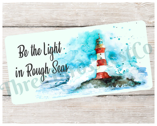 Rough Seas Lighthouse Sign