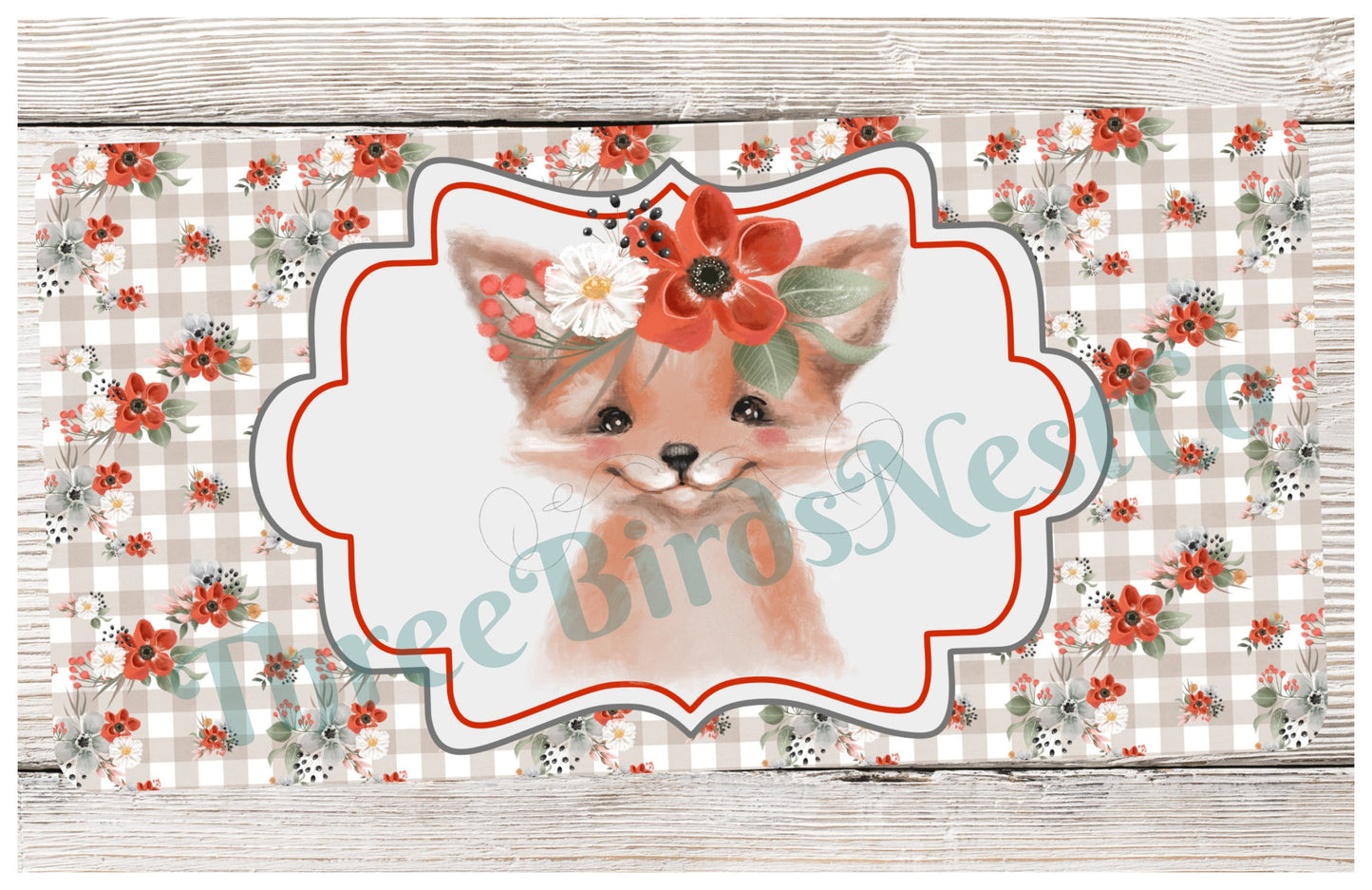 Woodland Fox Baby Sign