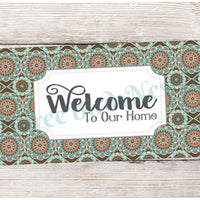 BoHo Wreath - Shabby Chic Signs - Spring Welcome Signs - Spring Wreath Signs - Summer Wreath Signs - Welcome Wreath Signs