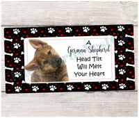 
              Dog Wreath Signs - German Shepherd Sign - Dog Signs - Dog Lover Sign - Paw Print Sign - Dog Signs for Wreaths - Paw Print Wreath
            