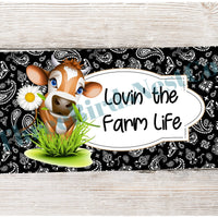 Lovin' the Farm Life Daisy Cow Sign
