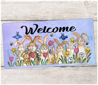 
              Welcome Bunnies Sign
            