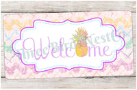 
              Pineapple Welcome Sign - Welcome Wreath Sign - Pineapple Sign - Summer Wreath Signs - Spring Wreath Signs
            