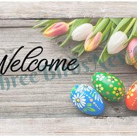 Welcome Wreath Sign - Easter Wreath Signs - Tulip Sign - Tulips Wreath - Tulip Wreath - Spring Wreath Signs - Summer Wreath Signs