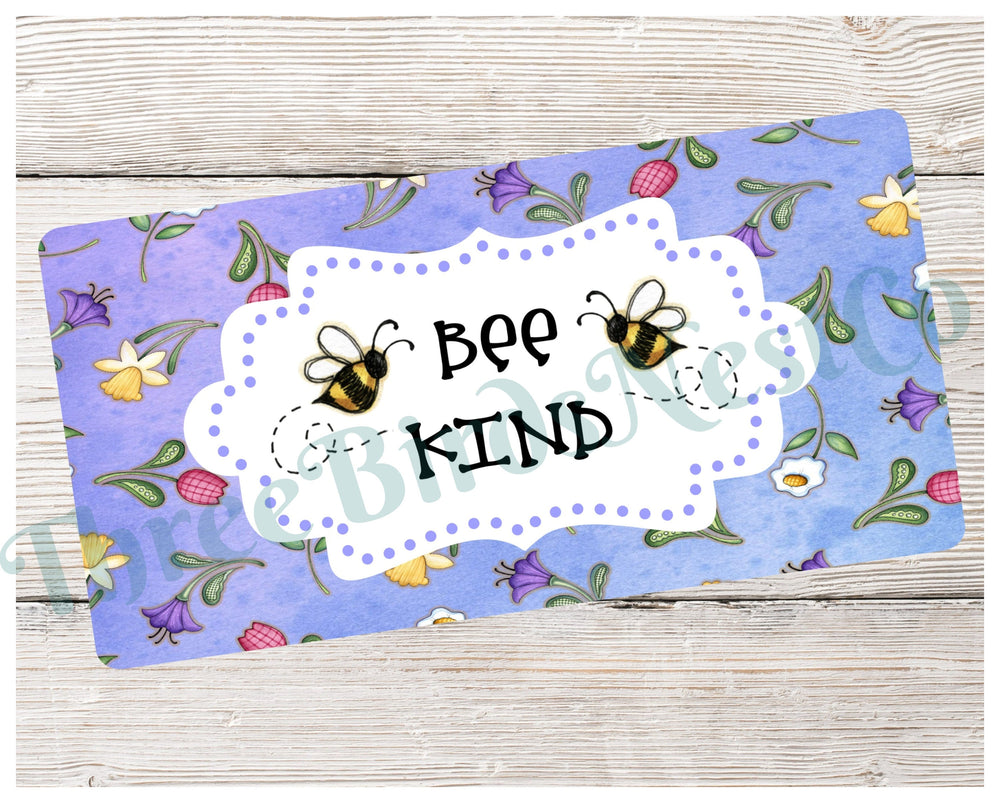 Bee Kind Sign - Spring Wreath Signs - Bumble Bee Wreath - Bumble Bee Sign - Spring Wreath - Floral Sign - Floral Wreath