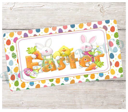 Easter Bunny Word Art Sign