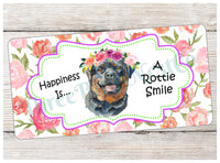
              Happiness is a Rottweiler Smile Sign
            