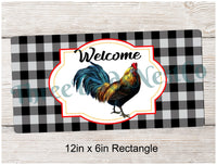 
              Watercolor Rooster Welcome Sign
            