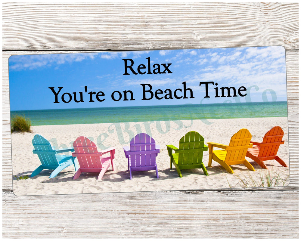 Beach Wreath Sign - Relax Sign - Beach Chair Signs - Beach Sign - Beach Wreath - Beach Decor - Beach Time