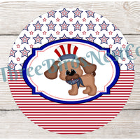 Patriotic Puppy Sign