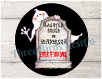 
              Personalized Halloween Tombstone Sign
            