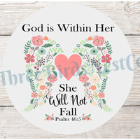 She Will Not Fall Christian Sign