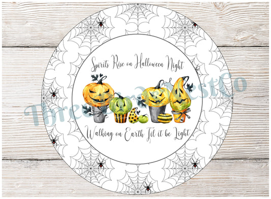 Spirits Rise on Halloween Night Jack O Lanterns Sign