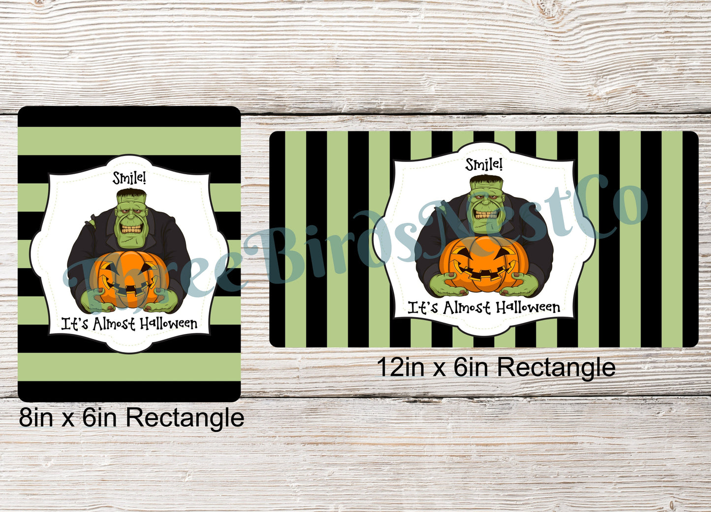 Smile- Its Almost Halloween Sign- Frankie