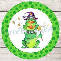 Halloween Frog Stack Sign