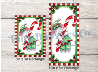 
              Christmas Candy Cane Mouse Sign
            