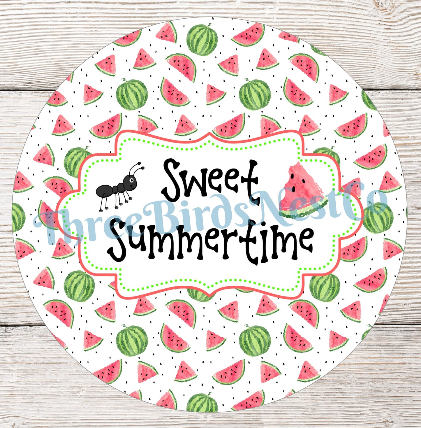 Sweet Summertime Ant Bites Watermelon Sign