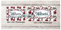 
              Watercolor Hummingbirds Welcome Sign
            