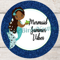 Summer Vibes African American Mermaid