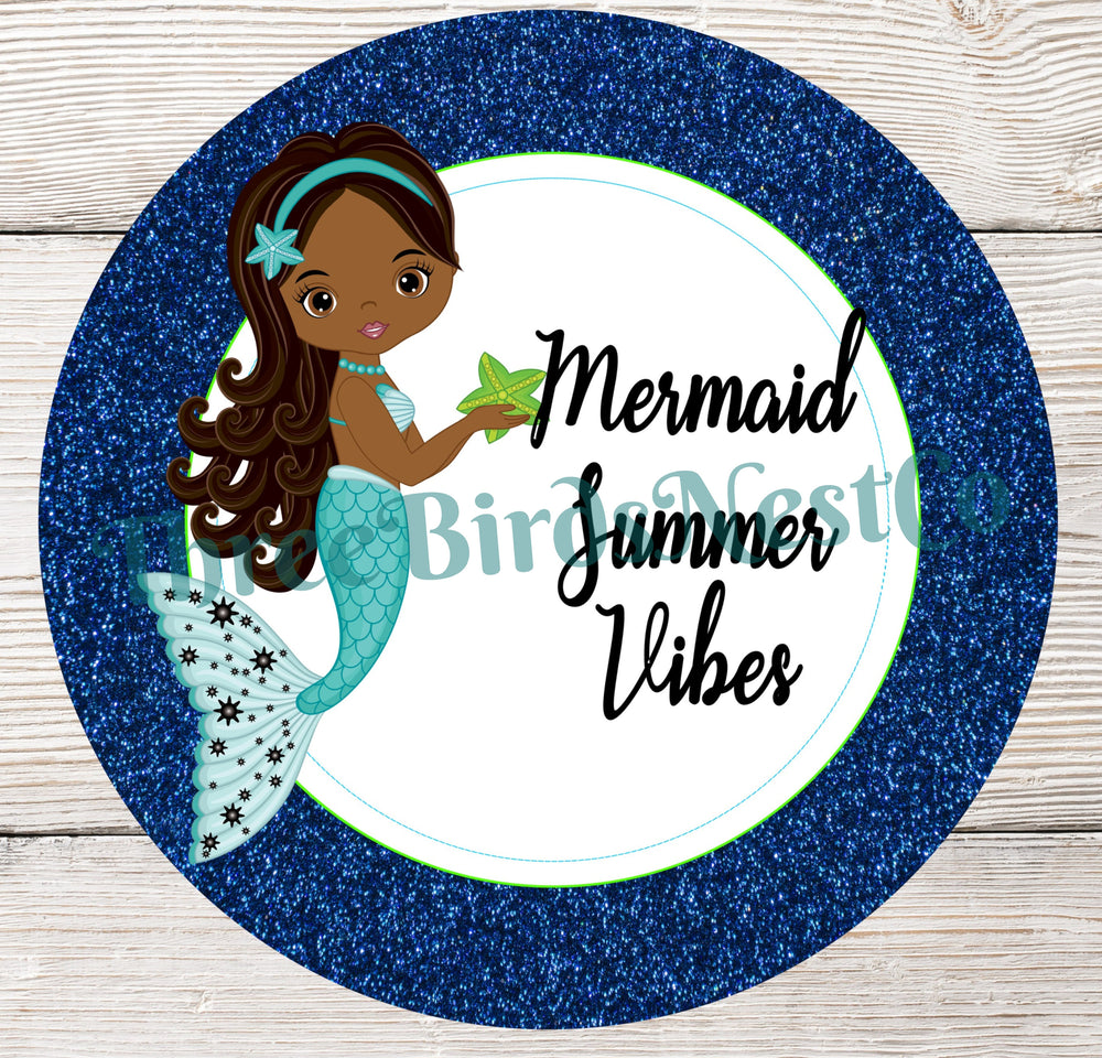 Summer Vibes African American Mermaid