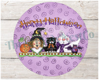 
              Halloween Signs - Halloween Cat - Halloween Wreath - Halloween Wreath Attachments - Halloween Decor - Cute Halloween Decor
            