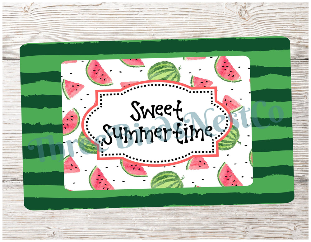 Watermelon Wreath Sign - Watermelon Sign - Sweet Summertime Sign - Summer Wreath - Watermelon Wreath
