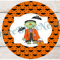 Frankie and Bats Halloween Sign