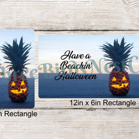 Beachin' Halloween Pineapple Sign