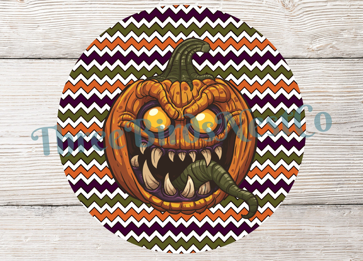 Scary Jack O Lantern Halloween Sign