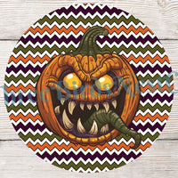 Scary Jack O Lantern Halloween Sign