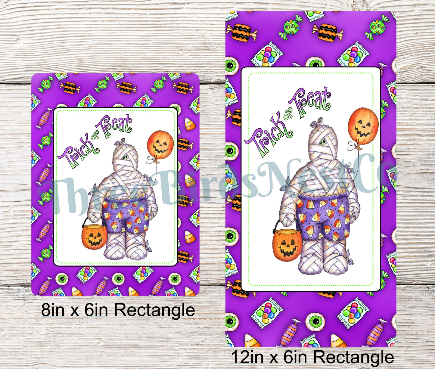 Trick or Treat Halloween Mummy Sign