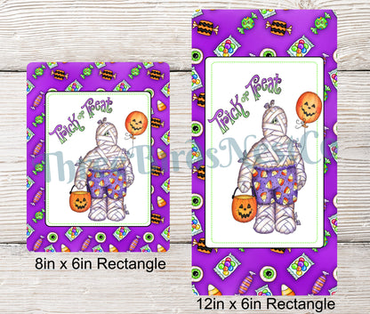 Trick or Treat Halloween Mummy Sign
