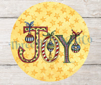 
              Joy Christmas Word Art on Stars Sign
            