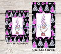 
              Pink Winter Trees Gnome Sign
            