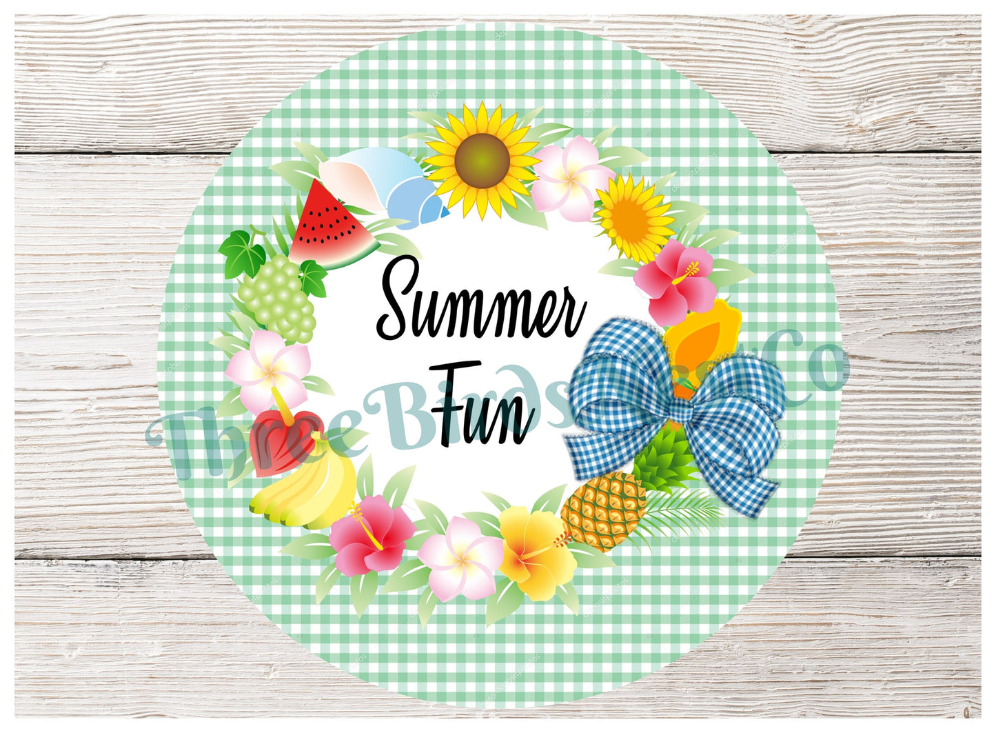 Summer Fun Fruit Wreath Sign