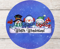 
              Winter Wonderland Snowman Trio Sign
            