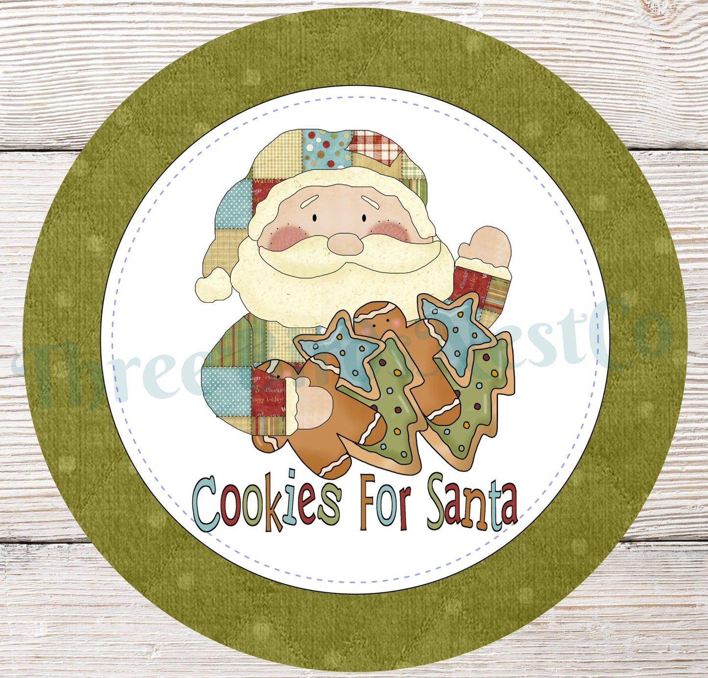 Cookies for Santa Primitive Christmas Sign