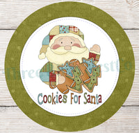 
              Cookies for Santa Primitive Christmas Sign
            