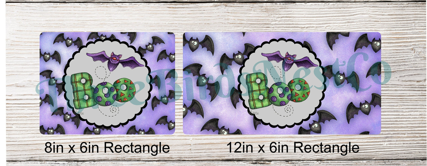 Boo Bat Halloween Sign