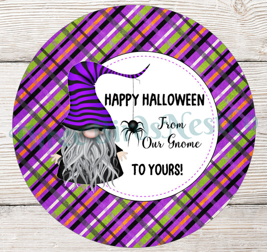 Halloween Spider Gnome Sign