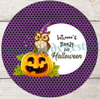 
              Halloween Signs - Halloween Owl - Halloween Wreath - Halloween Wreath Attachments - Halloween Decor - Cute Halloween Decor
            