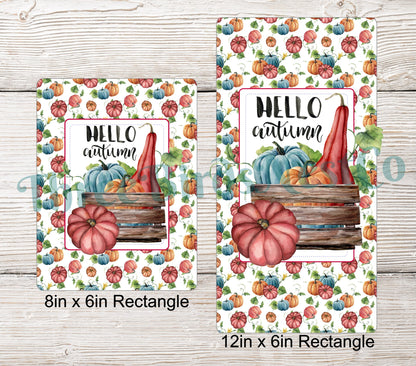 Hello Autumn Pumpkin Crate Sign