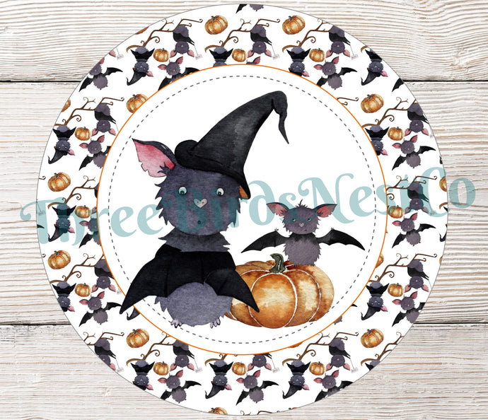 Halloween Signs - Halloween Wreath Signs - Halloween Bats - Boo Sign - Spooky Sign - Halloween Decor
